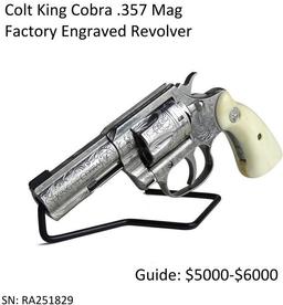 Colt King Cobra .357 Mag Factory Engraved Revolver