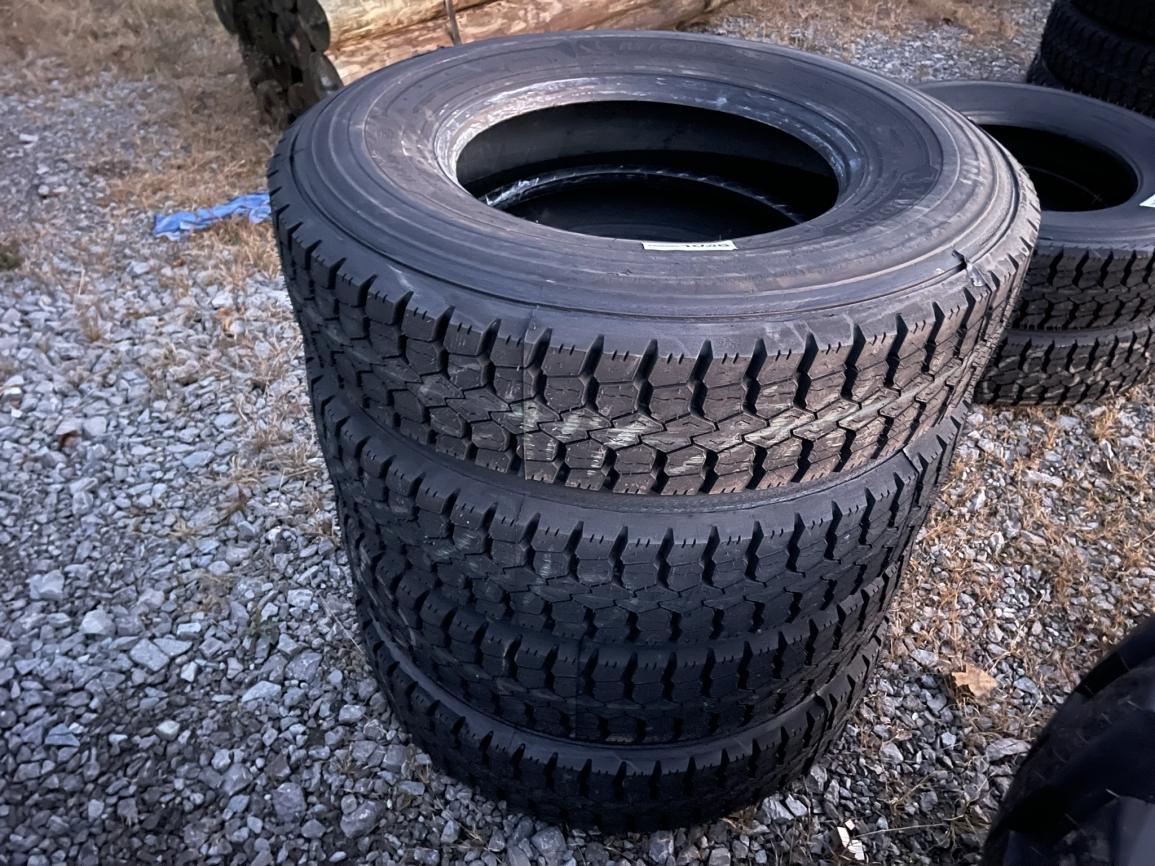 (4) New Recap Michelin 11R22.5 Tires