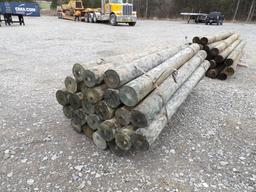 7"x8' Bundle of Pressure Treated Fence Posts