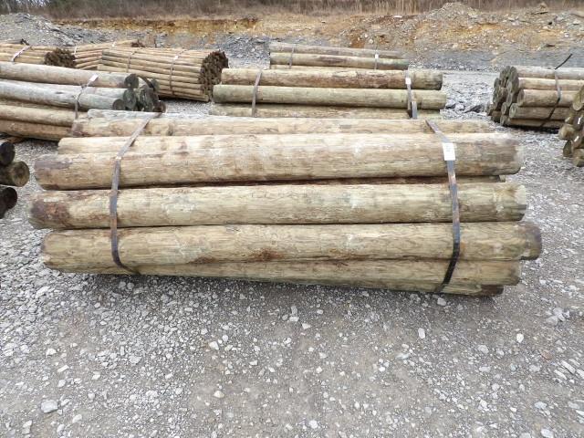 7"x8' Bundle of Pressure Treated Fence Posts