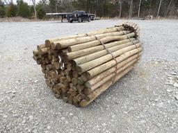 3"x7' Bundle of Pressure Treated Posts