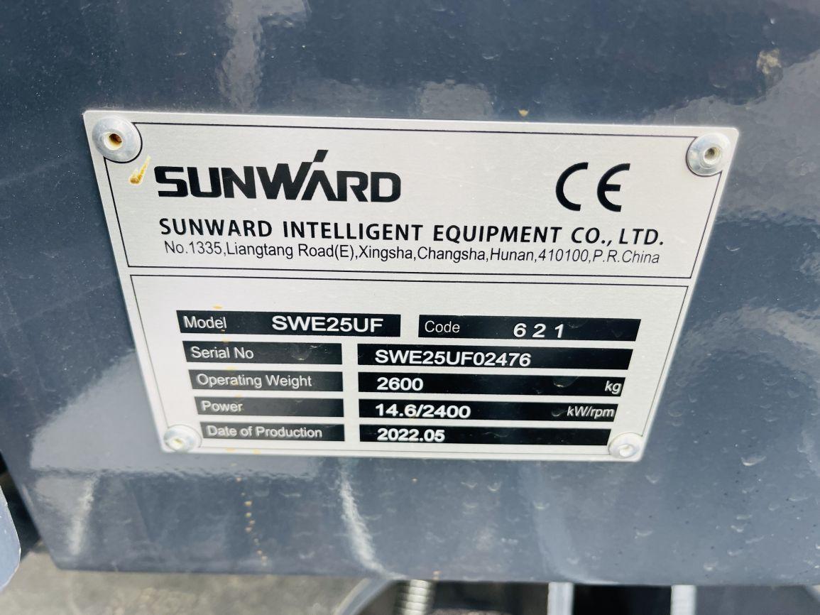 UNUSED 2022  Sunward SWE25UF  Mini Excavator