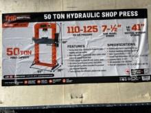 New TMG-SP50 50 Ton Shop Press