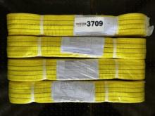 (4) NEW Paladin Duplex Poly Webbing 18T Lifting Slings