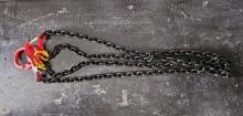 (2) New Paladin 7' Double Leg Lifting Chain Slings