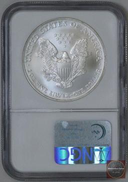 2003 American Silver Eagle 1oz. Fine Silver (NGC) MS69