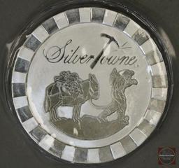 Silver Towne 5oz. .999 Fine Silver Poker Chip Round
