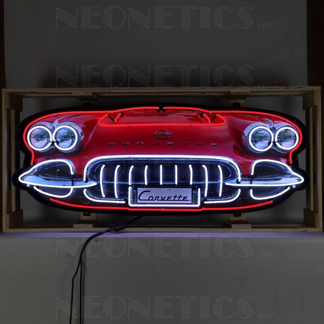 Chevy Corvette Grill 5' Neon Sign