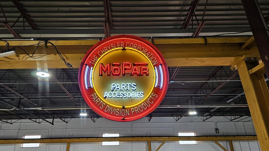 Retro Chrysler Mopar Parts Neon Sign