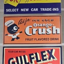 Ice Cold Orange Crush Metal Sign