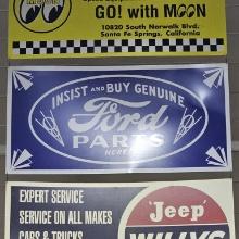 Ford Parts Here Metal Sign