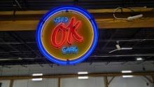 Retro OK Used Cars Neon Sign