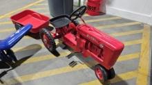 Farmall pedal car with buggy