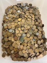 15+/- pounds of Wheat cents