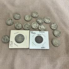 Nice lot of Asst. Buffalo Nickels, some no date