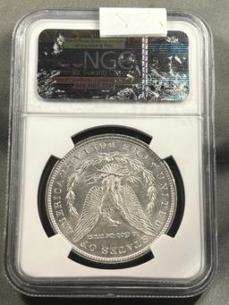 1880 Morgan Dollar in NGC MS62 Holder