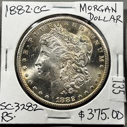 L@@K KEY DATE 1882-CC Morgan Silver Dollar