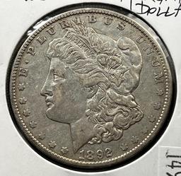 1892-O Morgan Silver Dollar