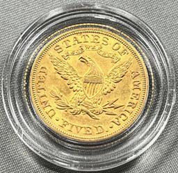 1904 Five Dollar ($5.00) Liberty Gold