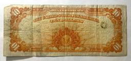 LARGE SIZE Series 1922 $10 Large Size Gold Certificate