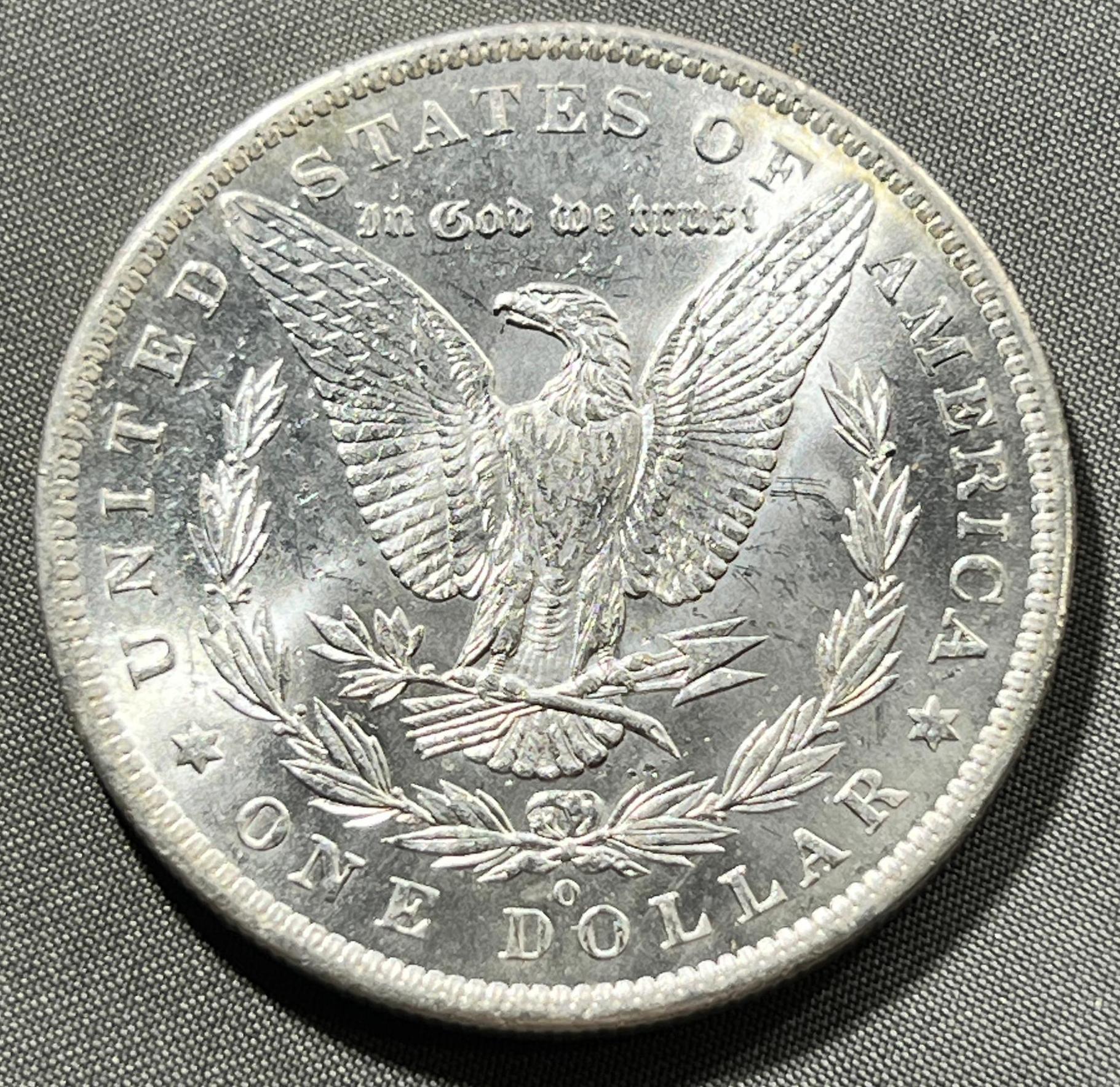 1885-O Morgan Silver Dollar, 90% Silver