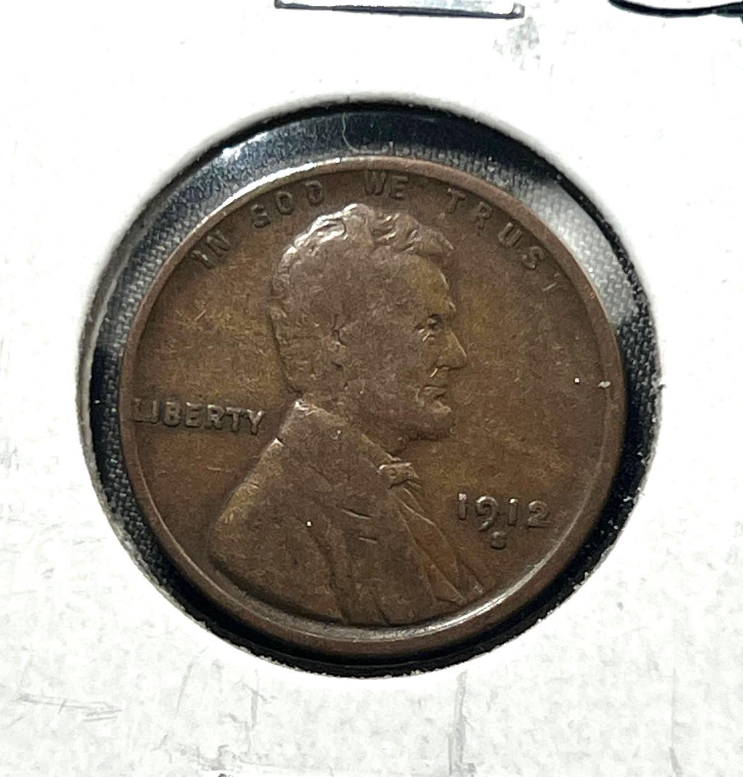 1912-S Lincoln Wheat Cent