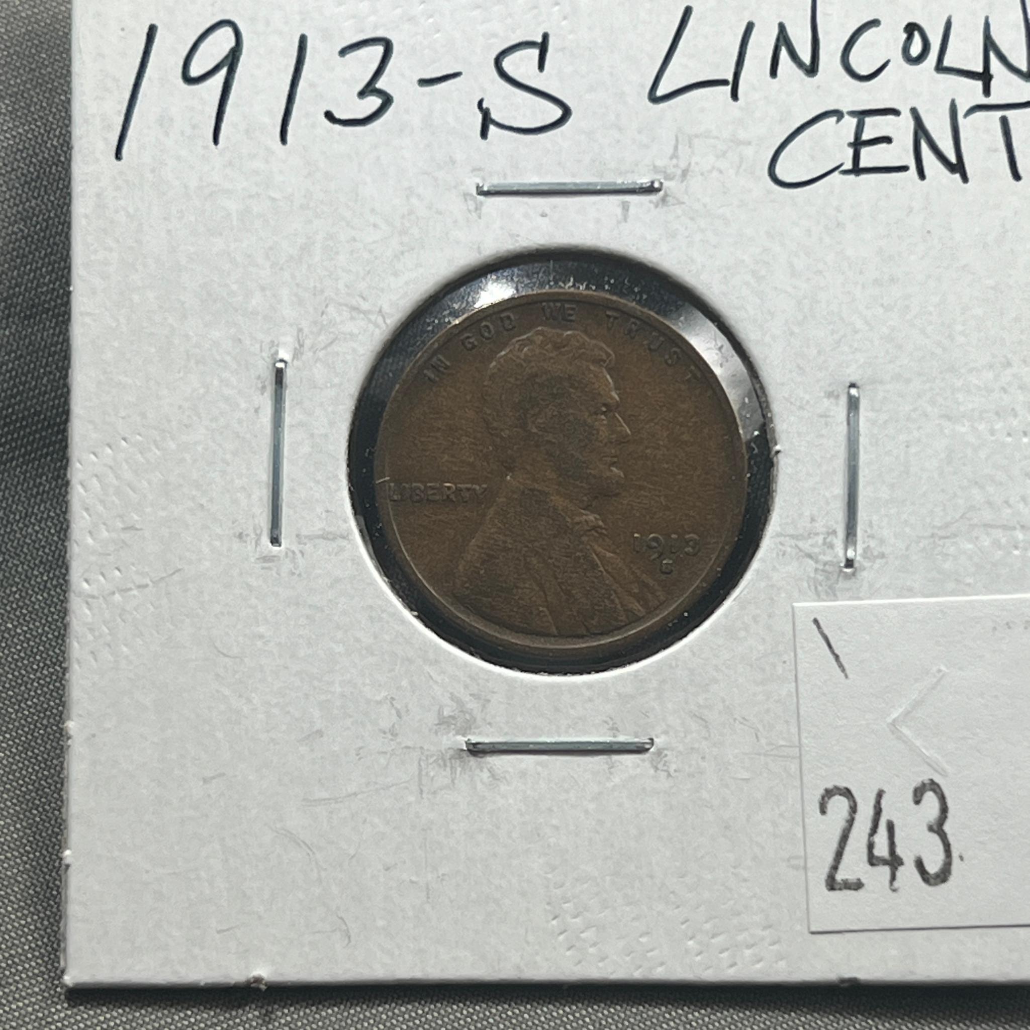 1913-S Lincoln Wheat Cent