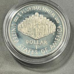 1987-S US Constitution Commemorative US Dollar coin, 90% Silver