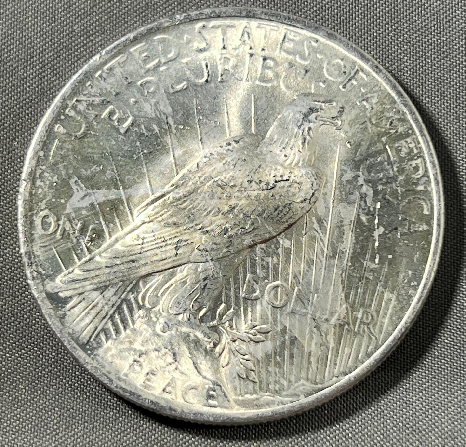 1923 Peace Silver Dollar, 90% Silver