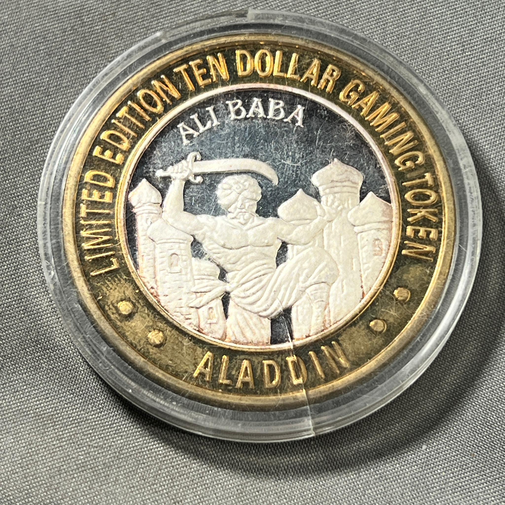 Aladdin Limited Edition .999 Fine Silver Gaming Token