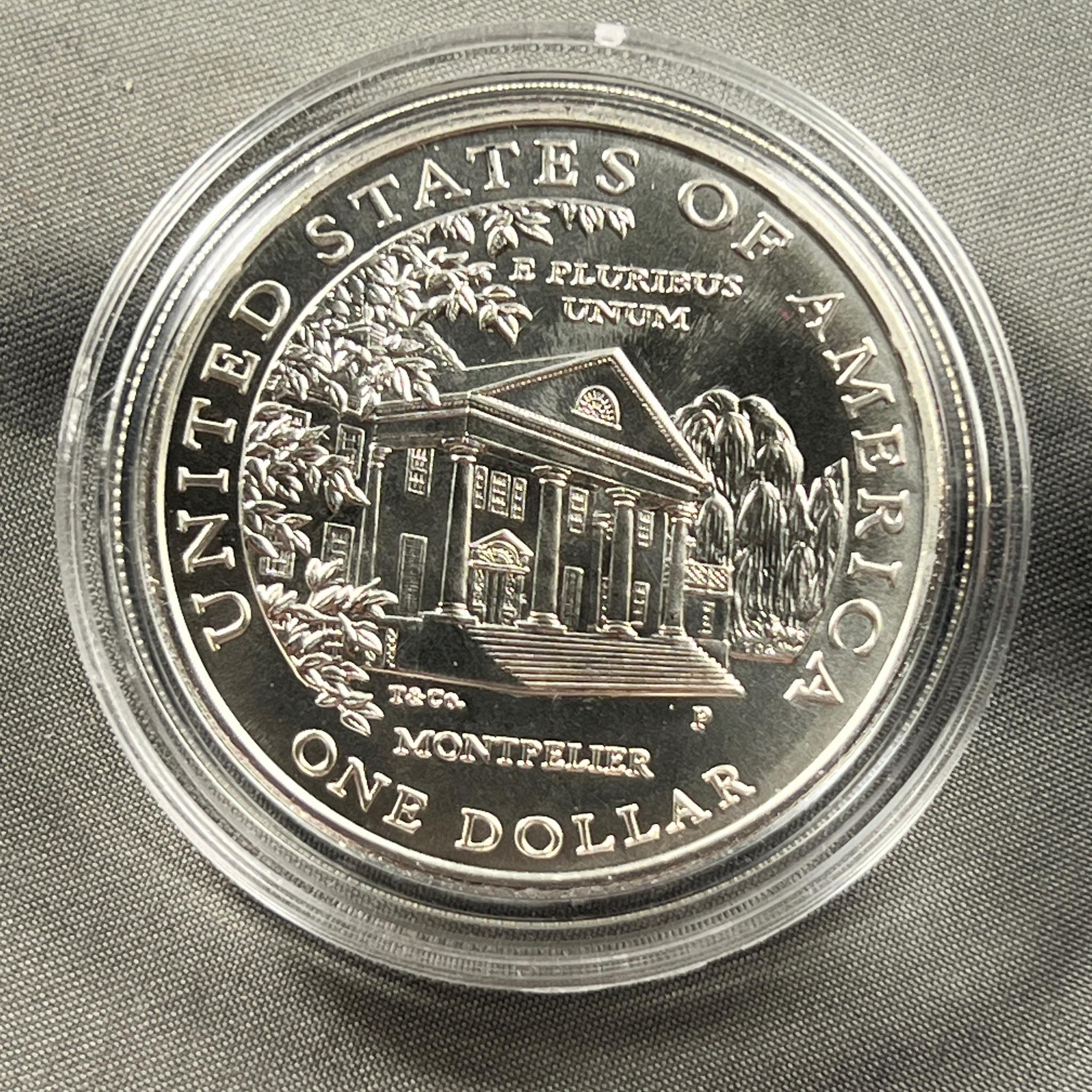 1999-P Dolley Madison Commemorative US Dollar coin, 90% Silver