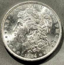 1884-O Morgan Silver Dollar, 90% silver