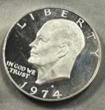 1974-S 40% Silver Proof Eisenhower Dollar