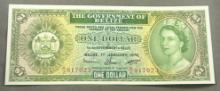 1976 The Government of Belize One Dollar note, UNCirculated