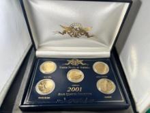 2001 Gold Plated State Quarter Set