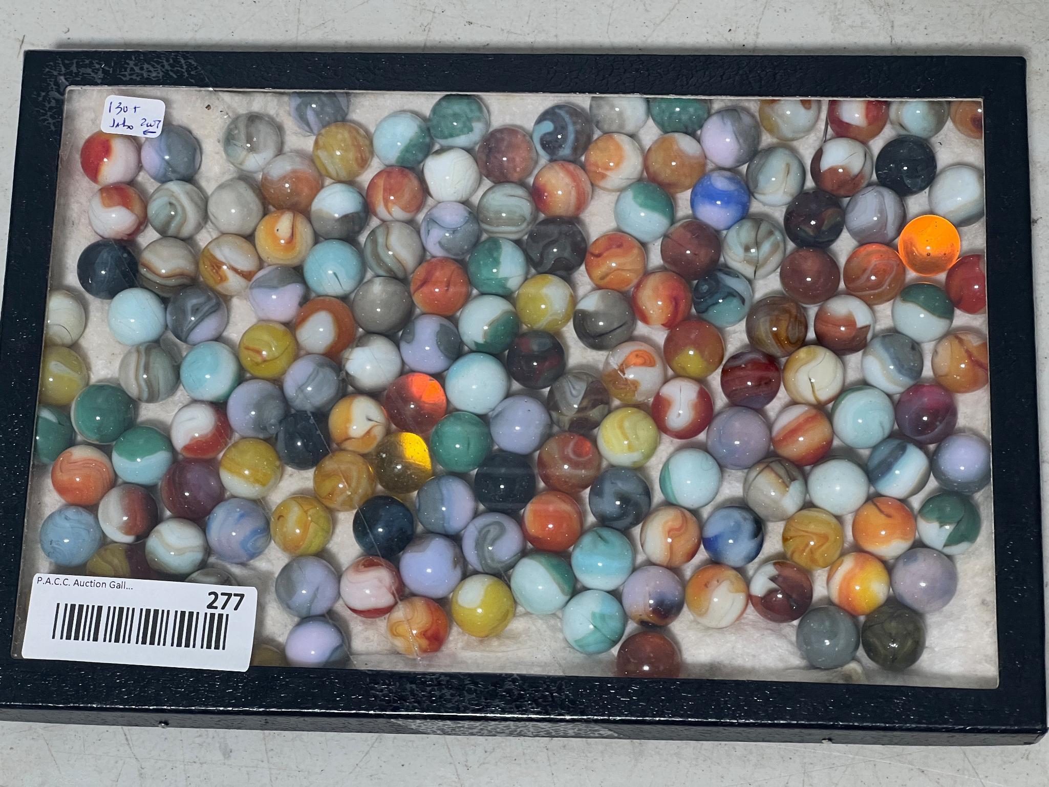 Jabo Marbles in frame 130 + count misc. older than 2007 manufacture