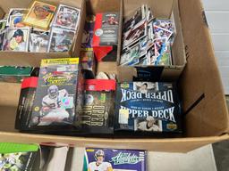 Football and Baseball Large box/ wax opened and stars in Toploaders