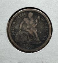 1876 Seated Liberty Dime