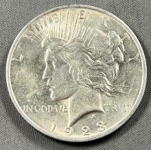 1923 Peace Silver Dollar, 90% Silver