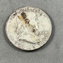 1960-D Franklin Half Dollar, 90% Silver