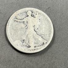 1917-S US Walking Liberty Half Dollar, 90% Silver