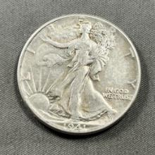 1941 US Walking Liberty Half Dollar, 90% Silver