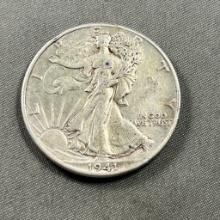 1941 US Walking Liberty Half Dollar, 90% Silver