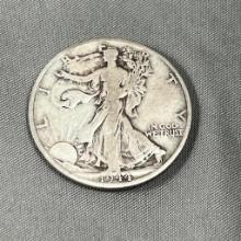 1944-D US Walking Liberty Half Dollar, 90% Silver