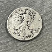 1944 US Walking Liberty Half Dollar, 90% Silver