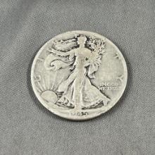 1945-D US Walking Liberty Half Dollar, 90% Silver