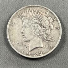 1922 Peace Silver Dollar, 90% silver