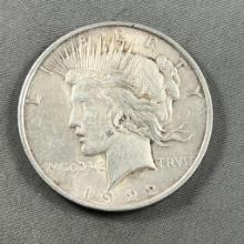 1922 Peace Silver Dollar, 90% silver