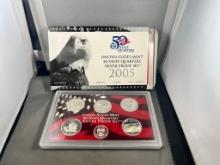 SILVER 2005-S Statehood Quarter set