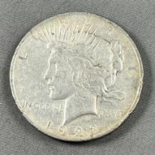 1923 Peace Silver Dollar, 90% silver